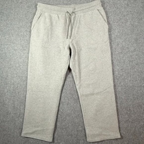 J Crew Mens Summit 11 oz Soft Knit Fleece Sweat Pant Straight Leg Sz XL Grey NWT - Picture 1 of 13